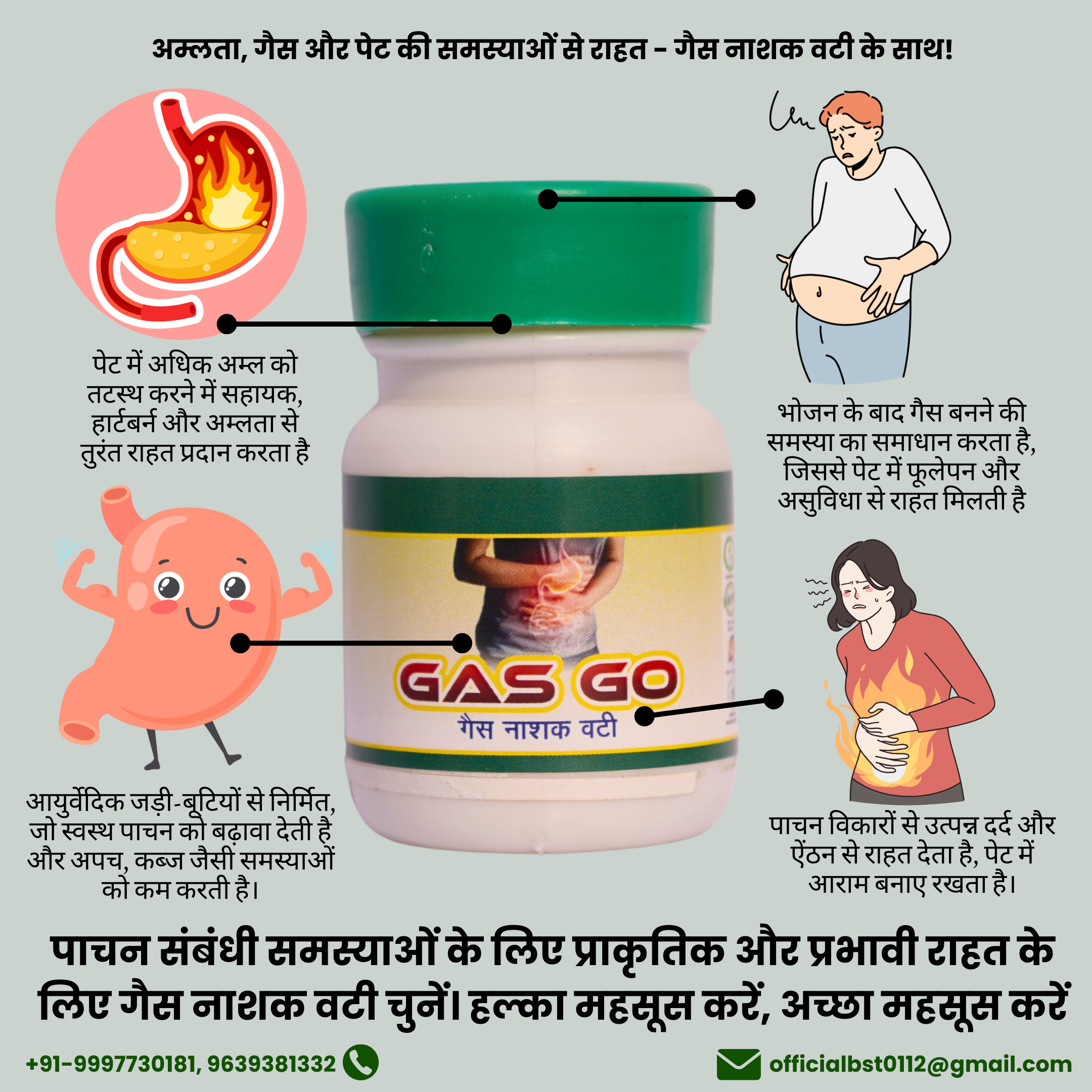 BST AYURVEDA - GAS NASAK VATI